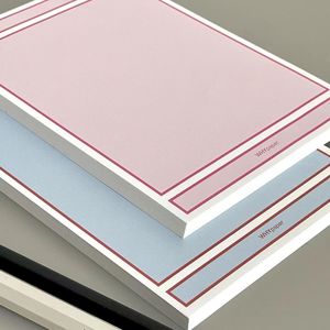 Venta al por mayor Simple azul Rosa A5 Bloc de notas libreta de notas funcional registros listas de tareas Bloc de notas de papel para escribir - Product Image 2