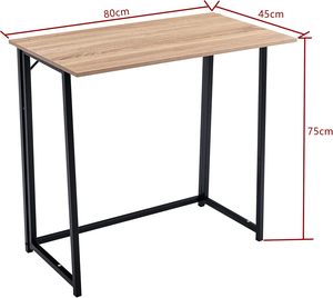 <strong>Folding</strong> <strong>Computer</strong> Desk Study Desk Writing <strong>Table</strong> Home Office Desk for Small Space - Product Image 3
