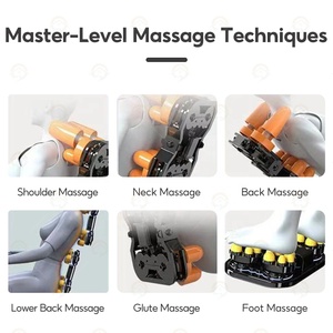 Günstiger Preis Moderner elektrischer Shiatsu Entspannender Heimgebrauch 8D Feste Rollen <span class=keywords><strong>massage</strong></span> Ganzkörper-Schwerelosigkeits-<span class=keywords><strong>Massage</strong></span> stuhl - Product Image 6