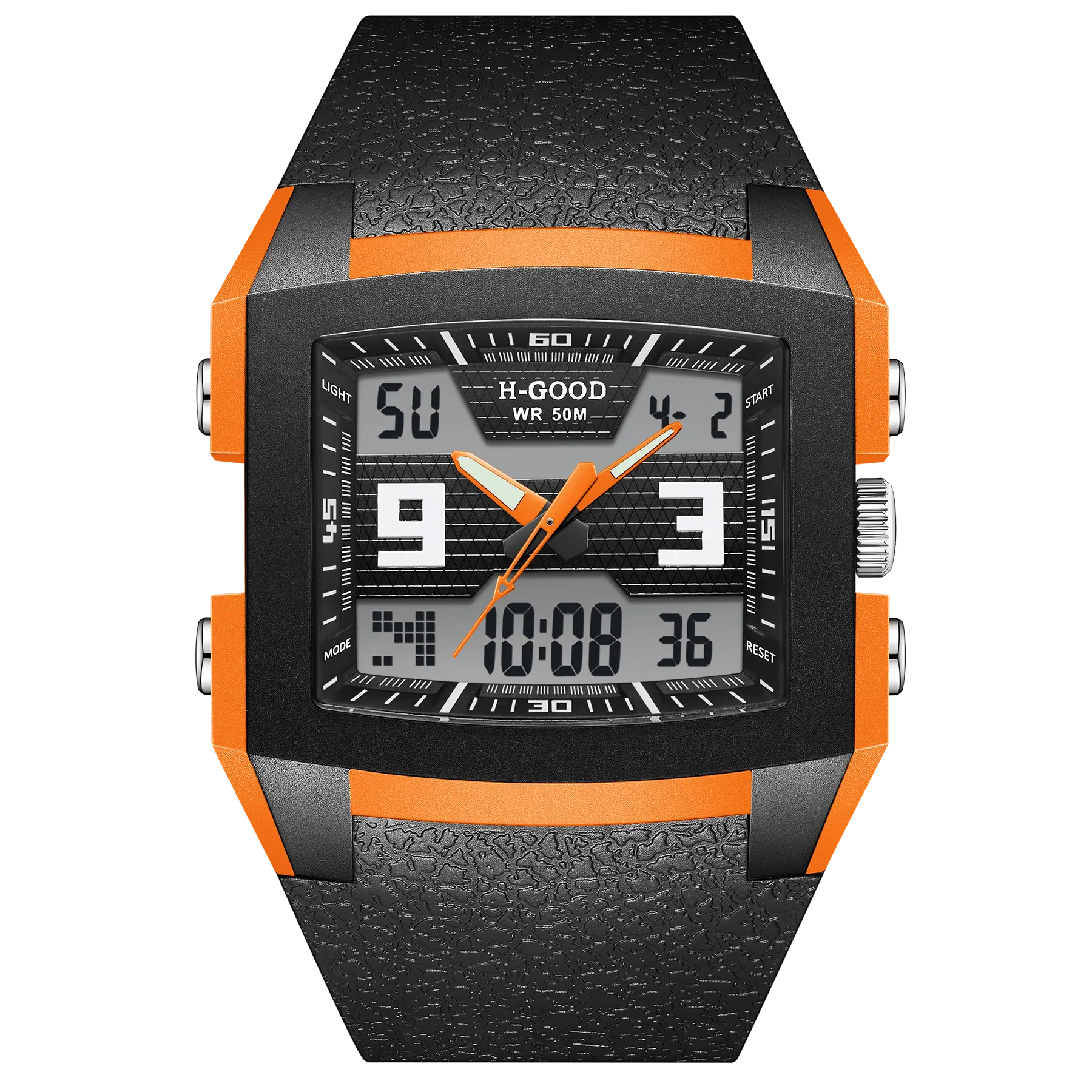 H-GOOD TK0004 orologio da uomo con quadrante per orologio digitale Relogio al quarzo con cinturino in Silicone per bambini di vendita caldo