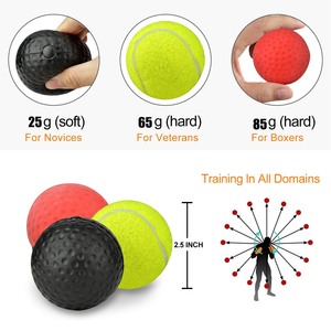 El reflejo de pelota de boxeo equipo con diadema 3 formación niveles de velocidad gran pelea entrenador en cadena - Product Image 3