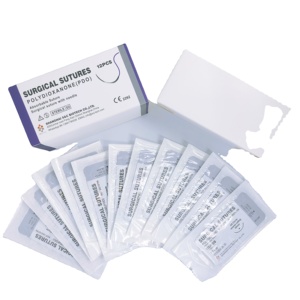 Nhà Sản Xuất Giá Hấp Thụ Khâu Với Kim Xếp Cắt Pga/Pdo/Lụa/Nylon/Catgut Vô Trùng May Khâu - Product Image 5