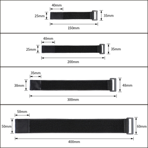 Reusable Versatile Non-Slip Knitted <strong>Elastic</strong> <strong>Hook</strong> and <strong>Loop</strong> <strong>Strap</strong> Cable Tie With Buckle - Product Image 3
