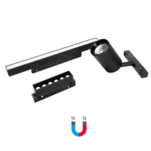 Fuente de luz Led dali, carril de guía integrado de 3 fases, 48v, sistema de iluminación de pista vertical magnética - Product Image 3