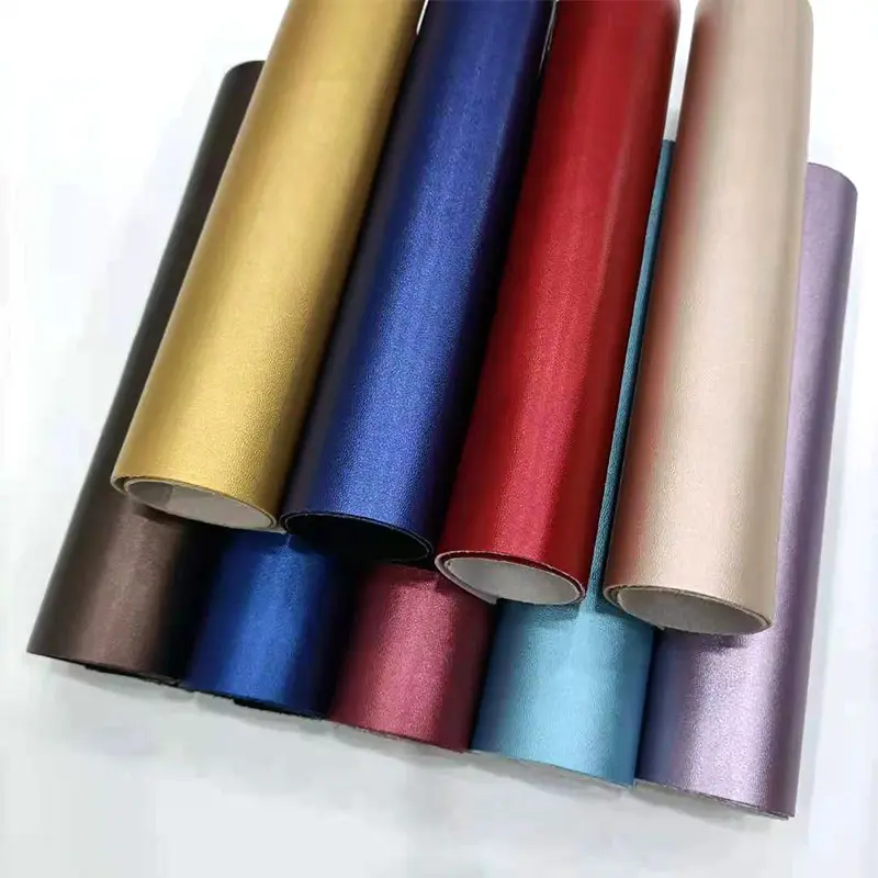 Rouleau de tissu en Faux cuir PU synthétique, bricolage de perle, Texture peau de mouton, pour la fabrication de chaussures/sacs/canapé/artisanat