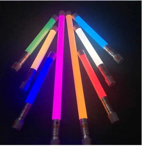 RGB el şarj edilebilir LED tüp lamba 30/60/120cm renkli RC kontrol tüpleri 360D dönebilir braket ile atmosfer ışığı tüp - Product Image 5