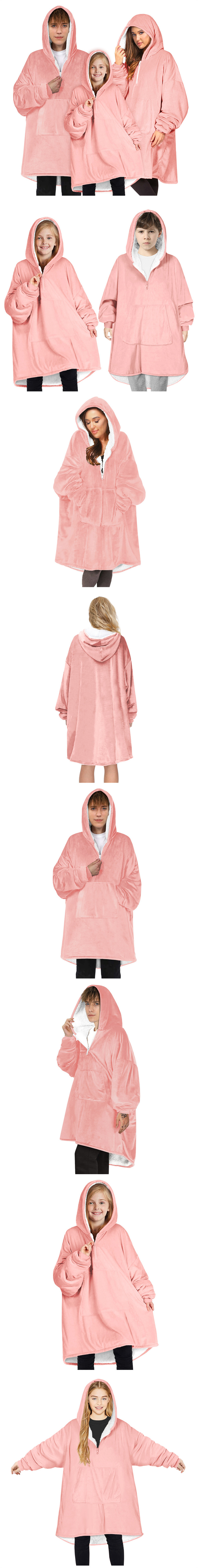 Oversized stunning fashionable blank hoodie blanket custom