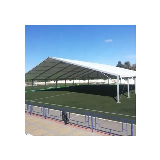 Estructura de aleación de aluminio blanca para exteriores, tienda de área de descanso para estadio de fútbol