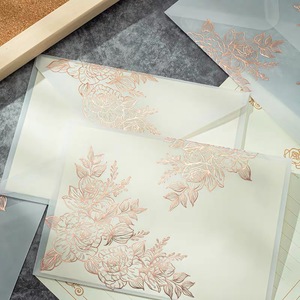 Bán Sỉ Thiệp Mời Thủy Tinh Theo Yêu Cầu Phong Bì Giấy Da Mờ - Product Image 4