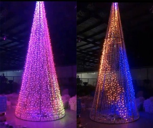 Luz LED programable inteligente para árbol de Navidad, RGB, DMX, para exteriores - Product Image 3