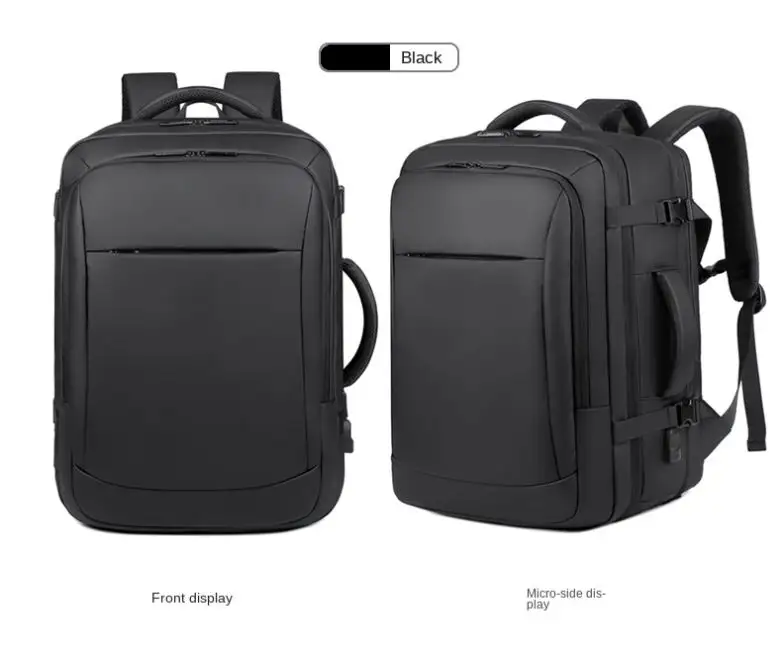 High-capacity Multi-function Travel Waterproof Mens Business Laptop Backpack Bag With Usb Charging Port Extendable Backpack