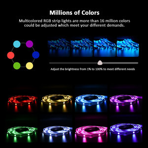 3D屋外RGB LEDストリップライトスマート赤外線制御電源ロープライトウェディングデコレーションTVバック照明屋外用 - Product Image 4