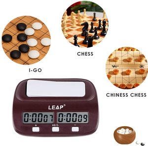 Scacchi Orologio Digitale Professionale Di Legno di Scacchi Timer Count Up Down Clock Gioco Con Il sacchetto di immagazzinaggio