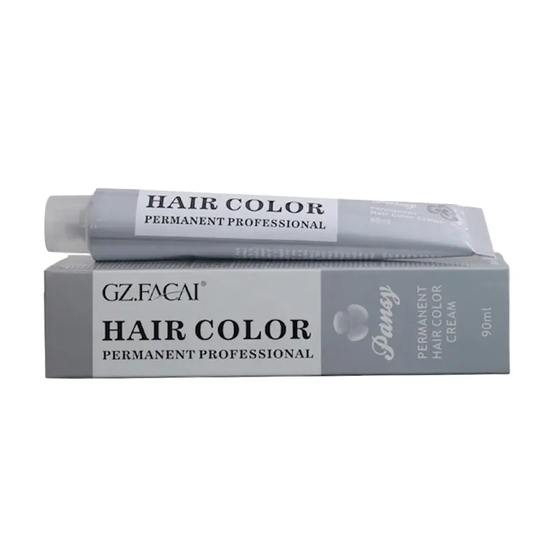 Qianyasi-color de pelo permanente de fábrica, Etiqueta Privada, ceniza color marrón claro