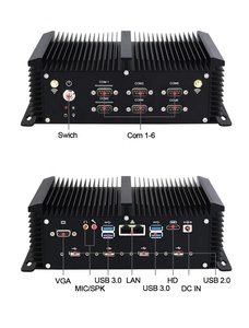 ミニPCWIN10システムi5i7 LAN 6COM 2USB3.0 VGA HD RS232 RS485、産業用シリアルパラレルポートファンレスコンピューター付き - Product Image 5