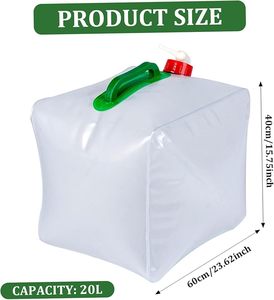 Waterstoragecube BPA free ráp nước container với cái vòi nước có thể gập lại xách tay nước căng tin 1.3/2.6/5.3 gallon - Product Image 2