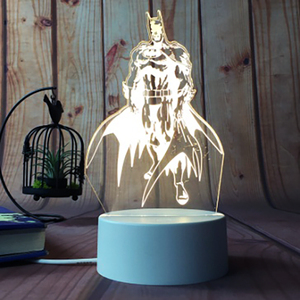 Özel Logo serisi dokunmatik uzaktan kumanda renkli Led akrilik lamba 3d Illusion Anime gece lambası - Product Image 1