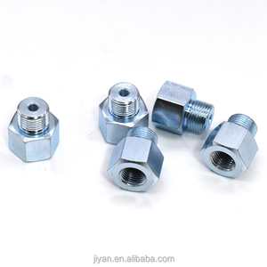 Customized Steel Lathe Parts Hexagon Nut Round Bolt Galvanized Surface Screw-On <strong>Connector</strong> for <strong>Machinery</strong>