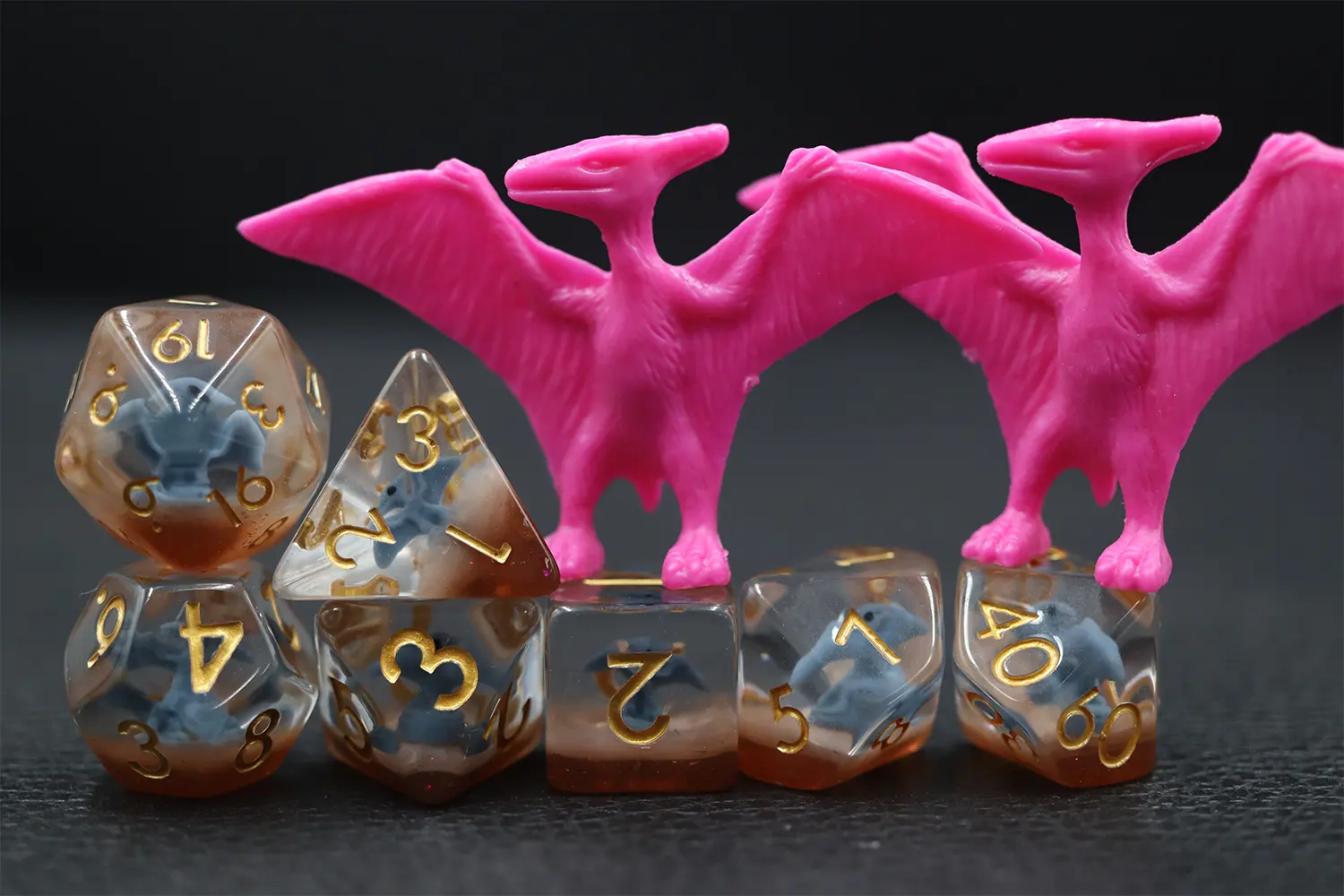 Alta Qualidade Transparente Dnd Gaming Dice Dragon Head Crânio Dice Para Dnd Rpg