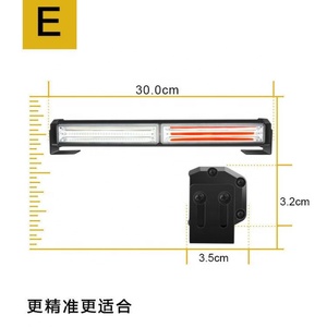 Cob ไฟเตือนรถบรรทุกฉุกเฉิน, แถบไฟเตือนไฟกระพริบสีเหลืองสีเหลืองอำพัน - Product Image 6