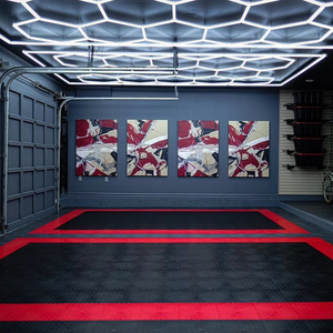 HanYin Custom Workshop Lights Led Dreifarbiges Dimmen Led Home Hexagon Decken garagen licht - Product Image 1