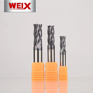 WEIXCNCルータービットタングステンカーバイドスレッドフライスカッター3フルートルーターツール金属用歯粗引きエンドミル - Product Image 5