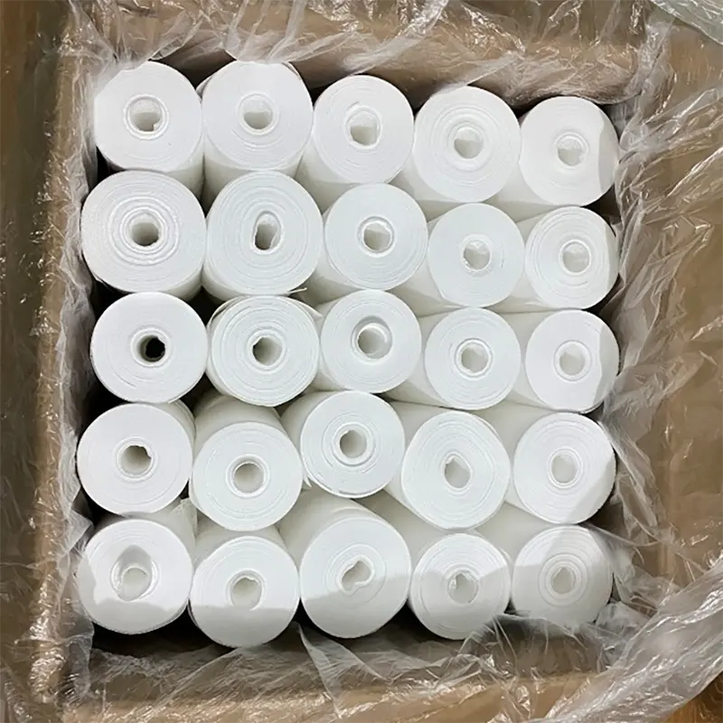 Factory Manufacture non woven Spunlace microfiber cleaning maceratable patient Dry Wipes cloth roll In Canister