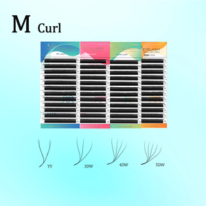 SP EYELASH L M C D Curl Korean Pbt Private Label Vendor Handmade Dark Matte YY 3D 4D 5D 6D W <strong>Lashes</strong> 0.07 Volume <strong>Lash</strong> Extension - Product Image 2