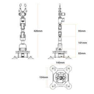 AI braccio robotico intelligente XArm 1S con Servo Bus per la robotica e l'apprendimento della programmazione - Product Image 2