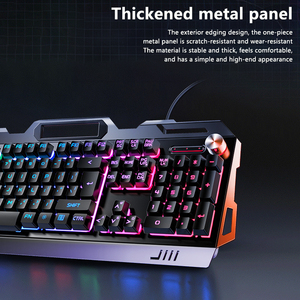 USB Wired Three-Piece Set of Gaming <strong>Keyboard</strong> <strong>Mouse</strong> and Headset Mechanical Feel Metal <strong>Computer</strong> Accessories - Product Image 3
