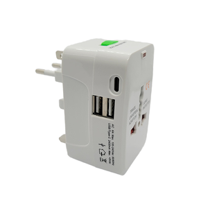 全球旅行多功能适配器2 USB + Type-C通用插头插座2A安全转换插座OEM定制额定CN - Product Image 2