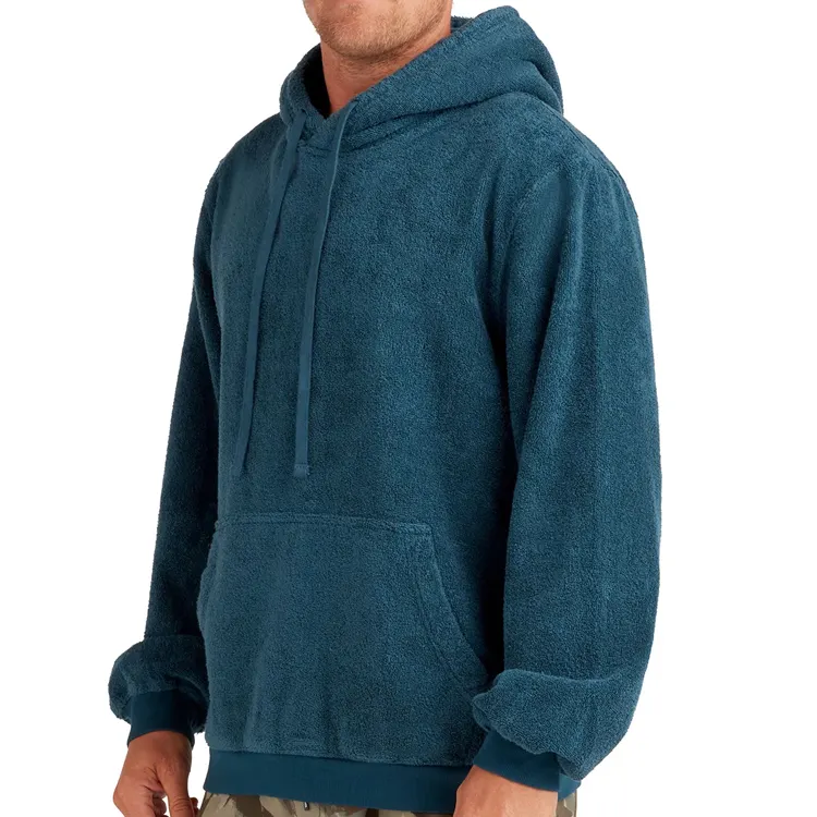 Toweling Hoodie for men organic cotton sweatshirt with hooded mens hoodies & sweatshirts customize streetwear hoodie