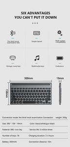 Nuovo tipo di tastiera muto wireless per tablet/computer - Product Image 3