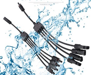 SeanRo-cable Solar paralelo 4 a 1 Y, conector PV de rama para sistema solar, impermeable, venta de fábrica - Product Image 1