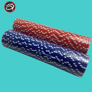 Rulet cips olarak rulet tekerlek için kullanılan lüks 11.5g ABS poker cips baskı logosu