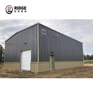 Ile sürgülü kapı 8*12 hangarlar ve depolama modern $20 metal açık bisiklet çözümü prefabrik kolay montajlı galvanizli metal depolama barakası - Product Image 2