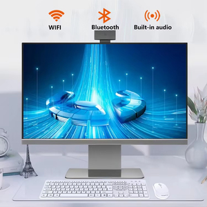 24 "IPS USBコアI5 8GB DDR3 256GB SSD Wifiデスクトップコンピュータすべて1つのビジネスオフィスゲームAIOモノブロックPC Barebone EU US - Product Image 2