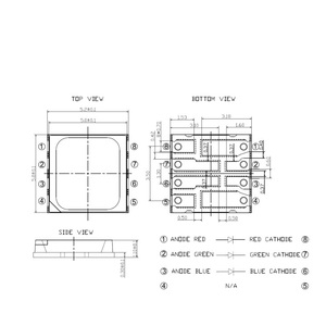 Renk LED CLQ6B-TKW CLQ6B RGBW 4 in 1 5050 3V 2W için peyzaj ışığı duvar yıkayıcı piksel ışık Spot ışık kaynağı - Product Image 2