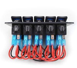 Bảng Công Tắc 5 Gang Của Nhà Máy Cho Ô Tô Và Công Tắc Bảng USB Kép 12V/24V Cho Thuyền - Product Image 5