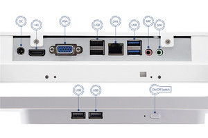 Ordenador de escritorio 4K Aio de 21,5 pulgadas y 23,8 pulgadas, ordenador de sobremesa i5 7300HQ todo en uno, con cámara web - Product Image 3