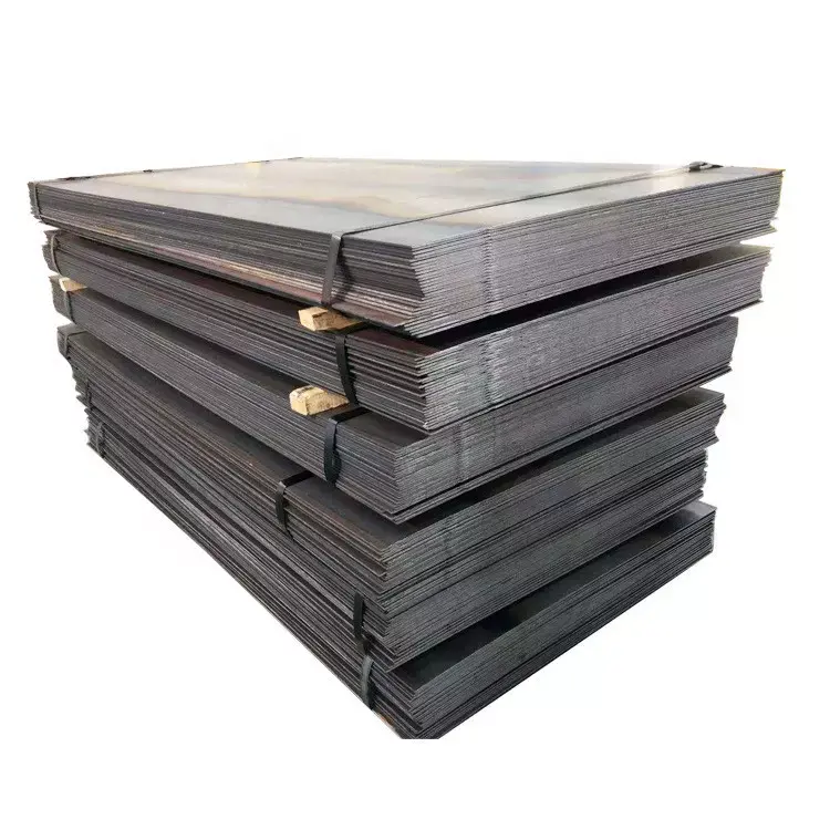 Placa de acero de carbono para construcción naval, placa de hoja de acero de 6mm, 8mm, 9mm, 12mm, superficie negra