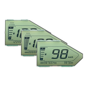 Özel segmentli lcd ekran ucuz fiyat HTN pozitif 4.5v segment görüntüler ekran lcd 7 monokrom segmentli lcd ekran