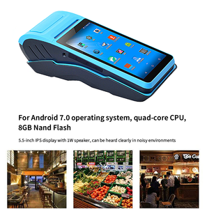 Dispositivo POS Android de 5,5 pulgadas, dispositivo POS portátil con pantalla táctil, impresora térmica integrada, escáner de código de barras - Product Image 3