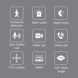 Cámara IP Ikevision AI con videollamada, pantalla de 2,8 pulgadas, 1296P, cámara de seguridad inteligente para el hogar de 2,8 pulgadas, intercomunicador Visual bidireccional para - Product Image 3