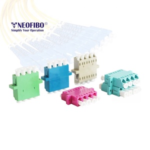 Neofibo LC QUAD adaptörü Lc Om3 Om4 Quad flanş Om4 plaka adaptörü Quad Fiber optik adaptör - Product Image 1