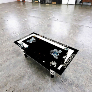 Moderno Dropshipping multifunción inteligente hogar Luz gran mesa de centro cuadrada de cristal templado mesita de noche - Product Image 4