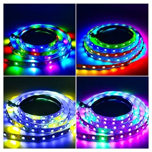 แถบไฟ LED 5050 RGB 5V 12V 24V 30/60LED พิกเซลแถบไฟ LED สี RGB แบบ Ws2812 Ws2811ได้ IP33 IP65 - Product Image 4
