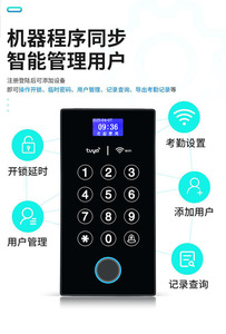 Tuya wasserdichter IP68-Tastaturcontroller RFID-Türöffner Touch-Tastatur mit Hintergrund beleuchtung Bluetooth/WiFi-Konnektivität OEM-Logo für den Zugriff - Product Image 3