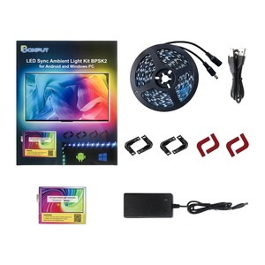 BPSK2 5V Sync usb'li şerit LED işık rüya renk ortam TV kiti RGB için masaüstü bilgisayar ekran arka plan aydınlatması 2M 3M 4M 5M 6M 15 80 - Product Image 3
