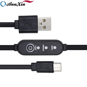 Cable de interruptor de encendido/apagado Usb C, Control de temperatura ajustable de bajo precio, Cable de Control de 3 velocidades, 5V